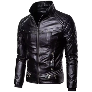 Veste en simili cuir pour homme, manches longues, dernier design, haute qualité, meilleur style, coupe ajustée, confortable, surdimensionnée - Product Image 5