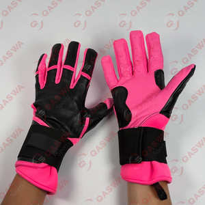 Gant de frappe de baseball Sportswear pour adultes et jeunes Gants de frappe de softball en cuir à fermeture réglable au poignet - Product Image 5