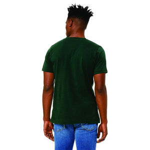 T-shirt pour homme à manches courtes, col rond, coupe classique, couleur unie, respirant, personnalisé avec votre logo, dernière collection. - Product Image 5