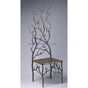 Silla de aluminio, superventas, diseño atractivo, mesa y silla de latón chapado en oro antiguo, suministros de sillas de lujo de la mejor calidad - Product Image 5