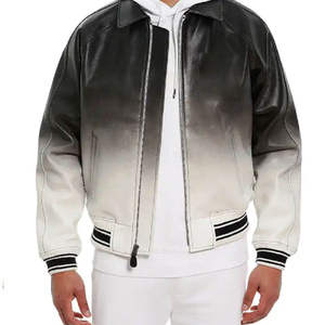 Nueva Edición, Chaqueta de Cuero Tipo Bomber Azul para Hombre, Diseño Personalizado a Prueba de Viento, Avirex 2026, Invierno, Alta Calidad, Teñido Liso, Servicio OEM - Product Image 6