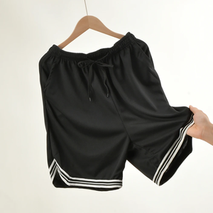 Nouveaux shorts d'été pour hommes, rayés, amples, en maille respirante, pantalons de basket-ball noirs, décontractés, sport, fitness, jogging, street ball, pantalons de survêtement - Product Image 3