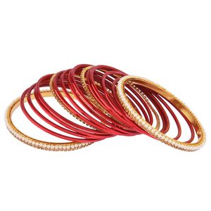 Fabricant indien de bijoux en gros, bracelet traditionnel classique en métal brillant, cristal CZ, bracelet de mariage indien, ensemble de bracelets - Product Image 4