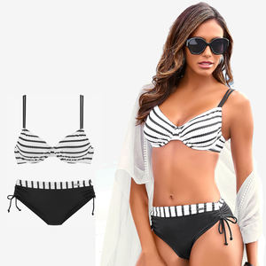 Bikini Triangular Negro para Mujer, Bikini Sexy Personalizado al por Mayor, Bikini Bandeau Más Vendido, Traje de Baño Sólido para Mujer - Product Image 6