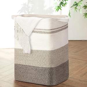 ตะกร้าผ้าฝ้ายสำหรับซักผ้าทรงกลมอุปกรณ์ตกแต่งตะกร้าและตะกร้าเก็บของงานหัตถกรรมในเวียดนาม - Product Image 2