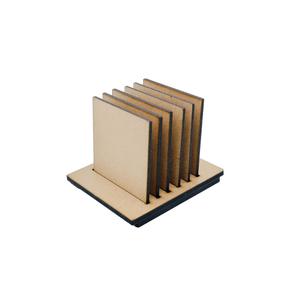 Sous-verres en MDF pour hôtel, pour boissons de bureau, tasse à thé, sous-verre en MDF fait à la main, finition haut de gamme pour un produit très vendu - Product Image 2