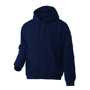 Sudadera con capucha de algodón 100 por ciento para hombre, sudadera holgada, Top bordado de Color sólido informal para primavera Otoño Invierno 450gsm - Product Image 2