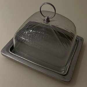 Dôme en verre fabriqué à la main avec base en bois poli porte-gâteau Artisan conçu à la main décoratif cuisine Dessert présentation - Product Image 5