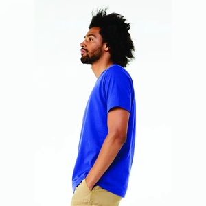 T-shirts tendance pour hommes Vêtements de sport à manches unies 100% coton Grande taille Vente en gros de t-shirts unis - Product Image 2