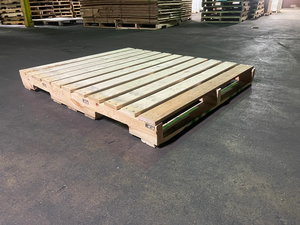 Achetez des palettes en bois de pin robustes, grandes, à 2 et 4 voies, 48x40, empilables, qualité EPAL supérieure, pour le stockage, en gros directement de l'usine. - Product Image 4