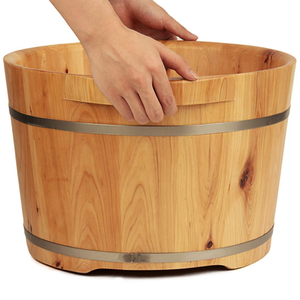 Seau de massage des pieds en bois au prix le plus bas, seau de spa en bois, seau pour tremper les pieds, bol de bain de pieds en bois - Product Image 5