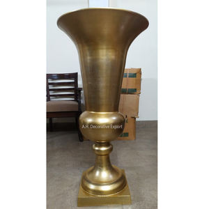 Vase en aluminium pour centre de table de mariage, vase et jardinière en aluminium très vendus pour les décorations florales, vases en métal pour table - Product Image 3