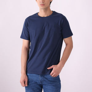 เสื้อยืดผ้าฝ้ายถักแบบพอดีตัวเสื้อยืดผู้ชายระบายอากาศได้ดีพิมพ์ลายหน้าจอว่างเปล่าแบบกำหนดเอง100% - Product Image 1