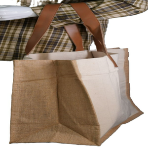 Bolsa de Mano de Lona de Algodón Calicó Orgánico Reutilizable y Ecológica con Logotipo Personalizado Impreso en Serigrafía, Bolsa de Hombro de Material Reciclado - Product Image 5