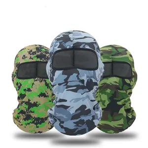 Cagoule équitation moto cyclisme coupe-vent couvre-chef visage complet Airsoft Paintball Combat tactique CS un trou masque