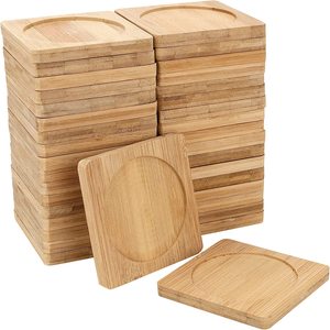 Sous-verres uniques et abordables Tapis et coussinets Sous-verres en acacia avec support pour boire du thé Sous-verres personnalisés Forme et taille chez Star Crafts India - Product Image 2