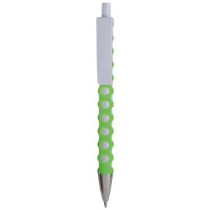 Penna Promozionale Personalizzata con Gancio in Gomma Perforata, Gadget Personalizzati - Product Image 1