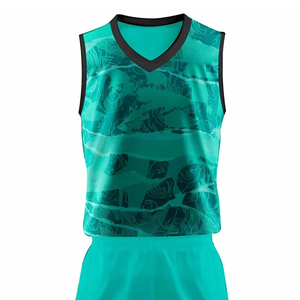 Tenues de basket-ball pour hommes adultes, style tendance, sans manches, 100% polyester, séchage rapide et respirant, nom d'équipe personnalisé, haute qualité - Product Image 3