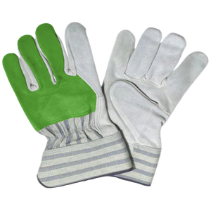 Guantes de trabajo de aparejo canadienses mejor clasificados Logotipo de protección de seguridad industrial de cuero de vaca de larga duración resistente - Product Image 4