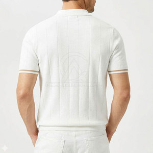 Chemises polo respirantes à manches courtes pour hommes, coupe moderne, idéales pour les événements décontractés et la mode quotidienne - Product Image 3