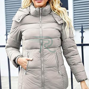 Chaquetas Cortavientos de Forro Polar Impermeables de Secado Rápido para Mujer, con Capucha Desmontable, de Poliéster/Nylon, para Invierno, Pakistán, Razorts, Gran Venta - Product Image 2
