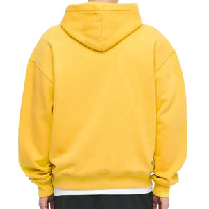 Sudadera con capucha para hombre con logotipo personalizado bordado de Primavera de peso pesado de alta calidad - Product Image 4