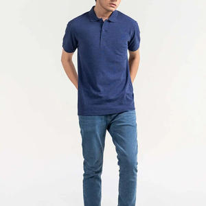 OEM diseñador al por mayor personalizado verano transpirable de punto de manga corta de los hombres para Polos 100% lona de algodón con patrón sólido - Product Image 2