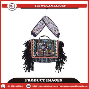 กระเป๋าโบโฮสุดฮิต งานแฮนด์เมด ปักลายหนังแท้ ซิป น้ำหนักเบา ทนทาน กระเป๋าโบโฮบันจารา สำหรับผู้หญิงและเด็กผู้หญิง ลดราคา - Product Image 6