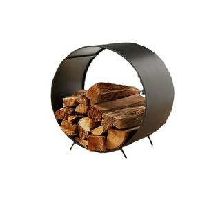 Meilleure vente de porte-bûches en fer pour cheminée d'intérieur avec structure stable et style moderne adapté à la vie en appartement - Product Image 4