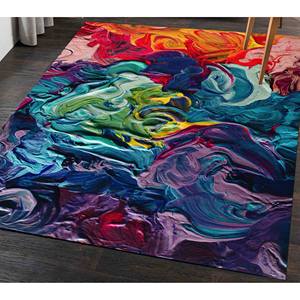 Alfombra Abstracta Colorida: Arte Moderno, Alfombra Antideslizante, Alfombra Suave No Tejida - Product Image 3