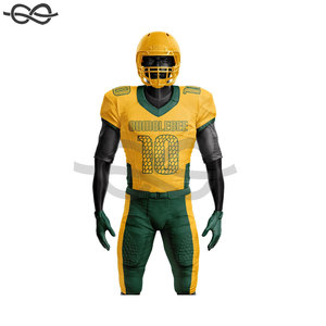 Uniforme de football américain personnalisé à manches courtes, haute qualité, 100% polyester, entièrement sublimé, séchage rapide et respirant - Product Image 4