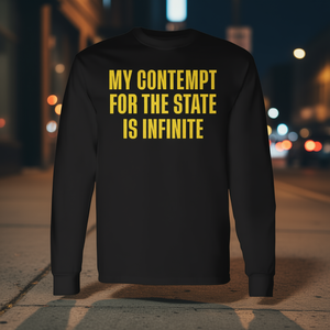 เสื้อยืดแขนยาว Infinite Contempt for the State ประเภทสินค้าส่งเสริมการขาย - Product Image 3