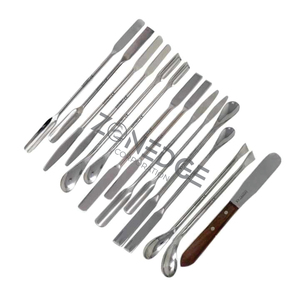 15 Uds espátula de laboratorio Mini Micro juego de cucharas Dental farmacia médica de acero inoxidable instrumentos médicos quirúrgicos dentales - Product Image 1