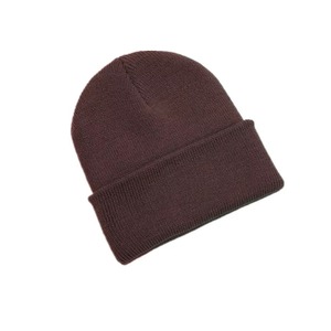 Bonnet en laine jacquard 100% avec logo personnalisé Bonnet en tricot d'hiver pour vêtements de plage Vêtements de sortie Bonnet tricoté en acrylique de style image OEM - Product Image 3