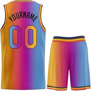 2024 uniforme de basket-ball réversible pour adultes et enfants Logo personnalisé nom de l'équipe maillot court grande taille nouveau Design - Product Image 2