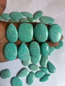 พลอยอเมซอนธรรมชาติอัญมณีหลวมสำหรับทำเครื่องประดับหินขัดที่มีคุณภาพตามสั่ง - Product Image 4