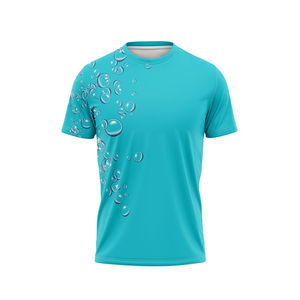 เสื้อยืดลำลองผู้ชาย ผ้าฝ้าย 100% ดีไซน์ใหม่ ลายพิมพ์แบบซับลิเมชั่น สีพื้น สำหรับฤดูร้อน ขายส่ง - Product Image 4