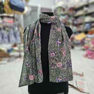 Écharpes en coton imprimé bloc à la main étoles de 12x72 pouces magnifiquement conçues - Product Image 5