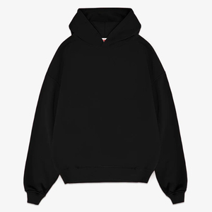 Baggy Heavy Weight 100% Cotton Blank Cropped Hoodie Hombres Custom Boxy Thick Unisex French Terry Oversized Vintage Hoodies - Product Image 1