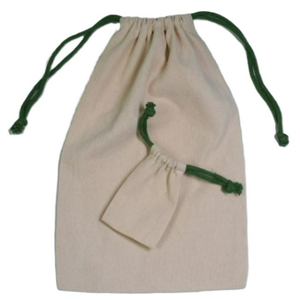 Sac à cordon personnalisé en coton biologique recyclable imprimé à l'écran pour emballage de bijoux, pochette à double cordon, nouveau cadeau artisanal - Product Image 4