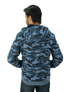 Sweat à capuche de chasse de haute qualité, vintage, respirant, 100% coton, dernière mode, étiquette personnalisée, sweat à capuche camouflage pour homme par Ako - Product Image 2