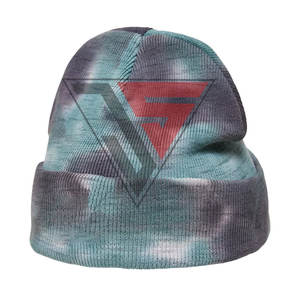 Gorro de punto de moda Unisex Tie-Dyes Beanie Cap 100% acrílico al por mayor de punto de invierno cálido gorro de esquí gorro personalizado de alta calidad - Product Image 2