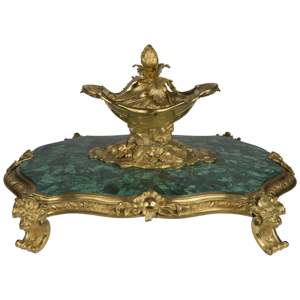 Pièce maîtresse de table en pierre de malachite Accessoire de décoration écologique - Product Image 6