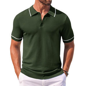 Colección de verano Polo de golf Camiseta Jersey de algodón Polo de golf Camiseta con logotipo impreso personalizado Bordado y sublimación - Product Image 1
