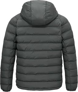 Veste matelassée à capuche pour homme, prête à être expédiée, vente flash, légère, pour l'hiver - Product Image 5