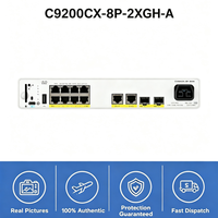 Cisco Catalyst C9200CX-8P-2XGH-A Switch Gigabit PoE+ de 8 Puertos, 60 Gbps, 44.64 Mpps, Sin Ventilador, L3, 240 W, Uplinks 10G SFP+, HVDC/AC, MACsec-256