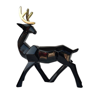 Tree Style Wooden Reindeer With <b>Stone</b> Texture Metal Base and Shaped <b>Ornament</b> Best Christmas and Home Decor Multiple - Product Image 4
