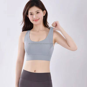Soutien-gorge de sport pour femme de haute qualité, antichoc, à dos croisé avec boucle, pour yoga, course à pied, avec bonnets fixes, maintien élevé, idéal pour le fitness et l'entraînement - Product Image 6