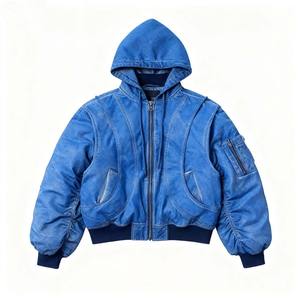 Chaqueta Bomber para Hombre, Ropa de Abrigo de Invierno Premium con Forro de Piel Suave, Costuras Resistentes y Estilo Urbano Moderno - Product Image 6