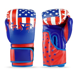 Gants de boxe dorés pour l'entraînement au combat professionnel, vente en gros de gants professionnels à lacets en cuir de vachette - Product Image 1